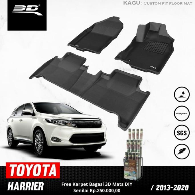 Karpet Mobil 3D KAGUMAT Original Toyota Harrier Tahun 2015+