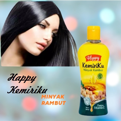 Paket Happy Kemiriku Shampoo &amp; Minyak Kemiri Penghilang Uban