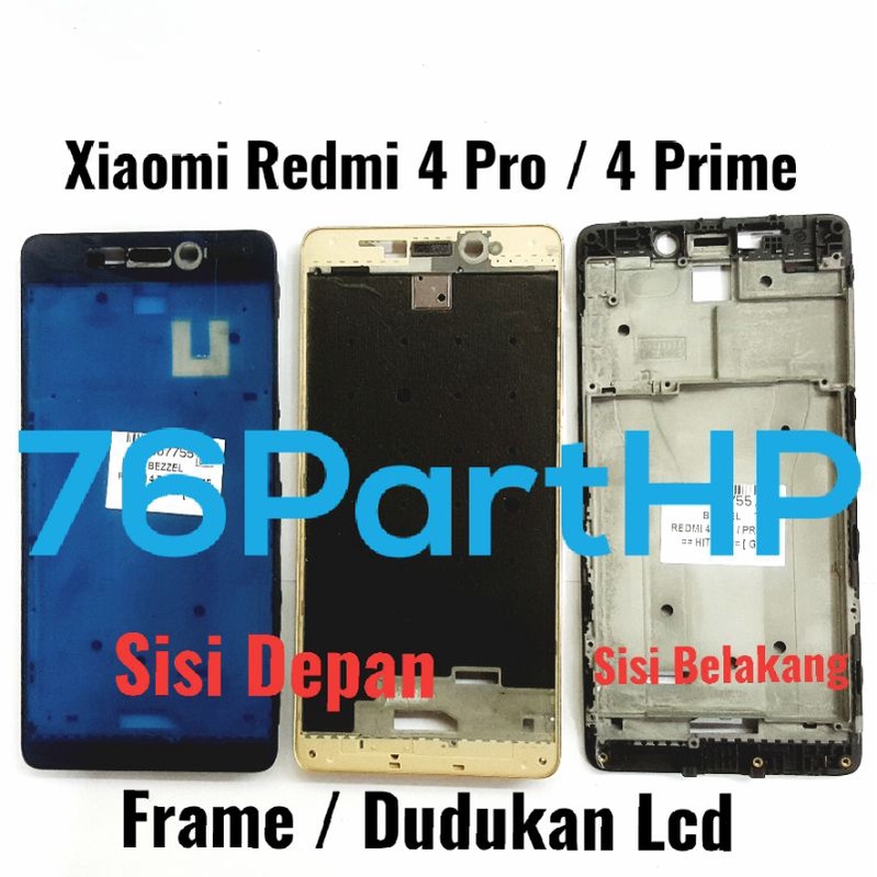 Ori Frame Bezzel Lcd Touchscreen Xiaomi Redmi 4 pro 4 Prime - Dudukan