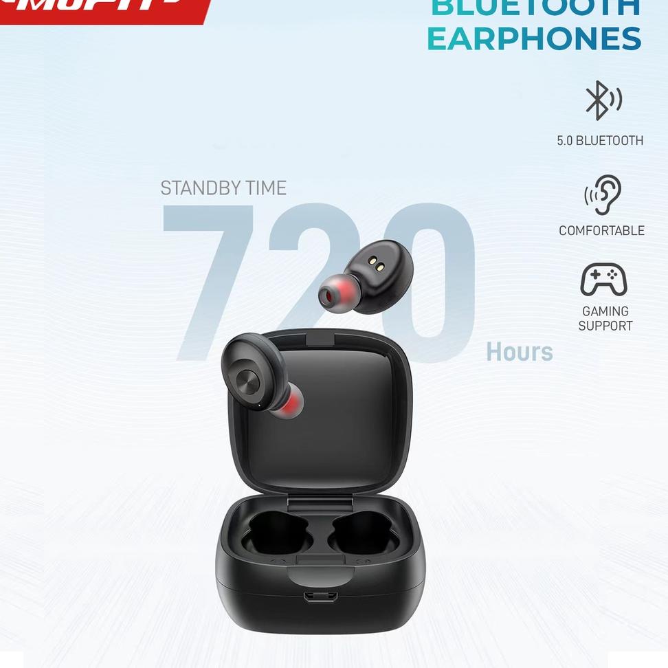 GRATIS ONGKIR MOFIT Headset Earphone MO-16 Blueatooth 5.0 True Wireless Stereo TWS Earbuds (ART. C2)