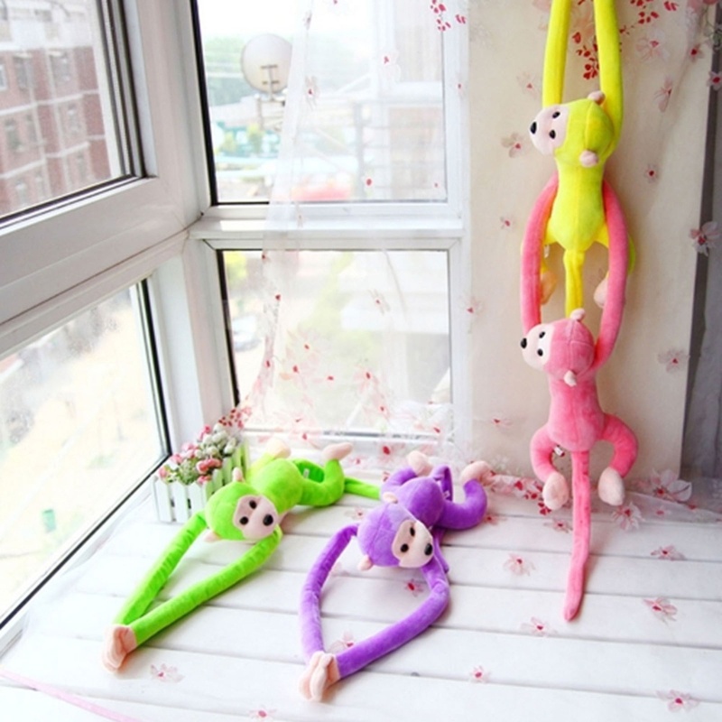 Mary Boneka Monyet Bahan Plush Dengan Hook Loop