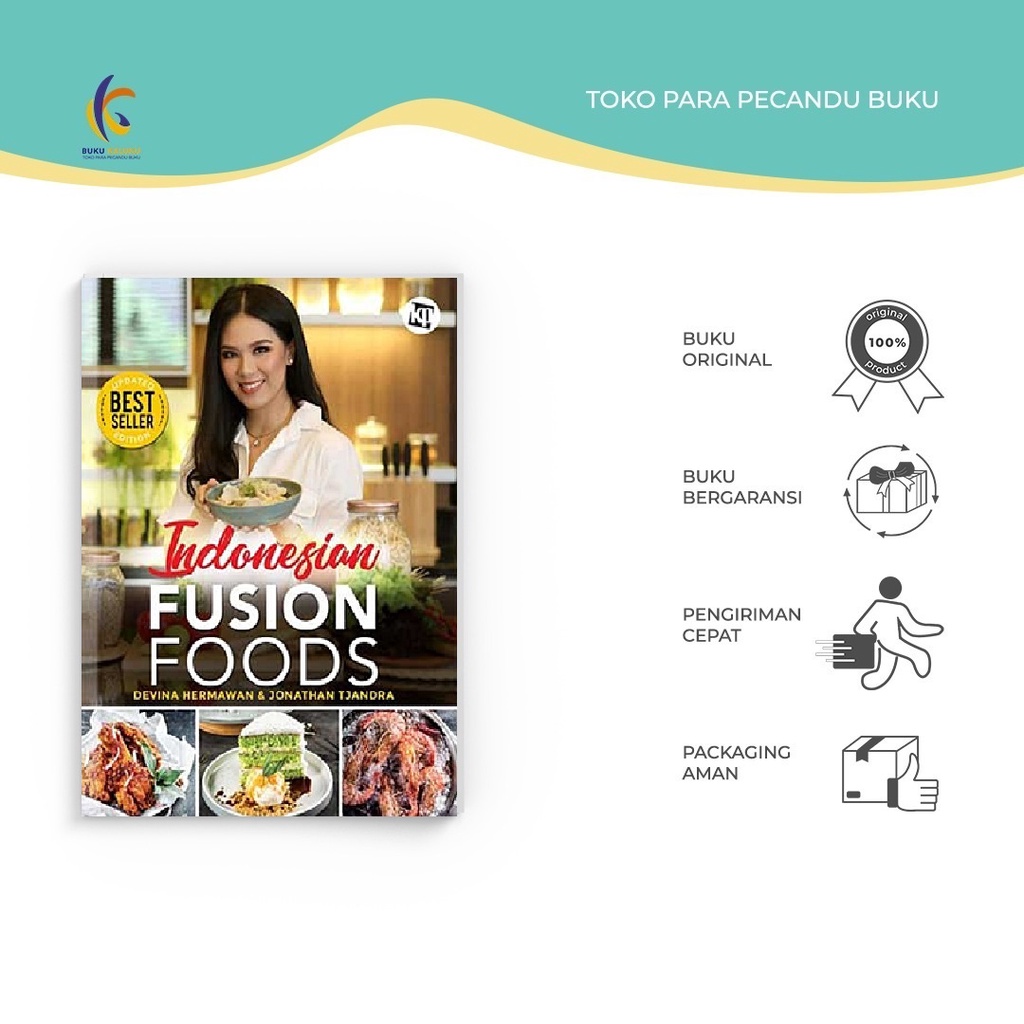 BUKU MASAKAN - Indonesian Fusion Foods Cover Baru - @Devina Hermawan & Jonathan Tjandra