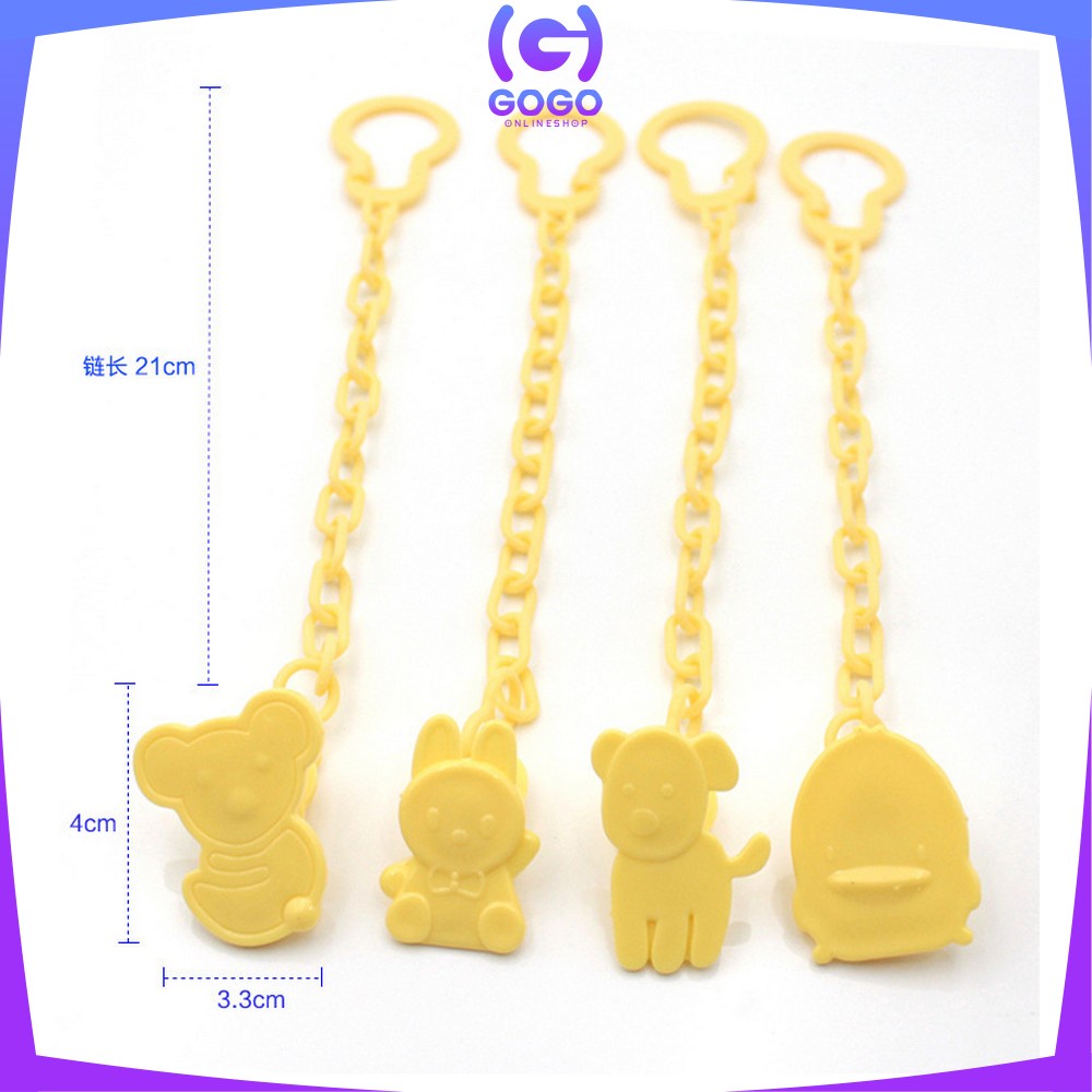 GOGO-C43 Tali Gantungan Empeng Baby / Klip Rantai Penjepit Dot Bayi / Teether Clipper Pacifier Holder