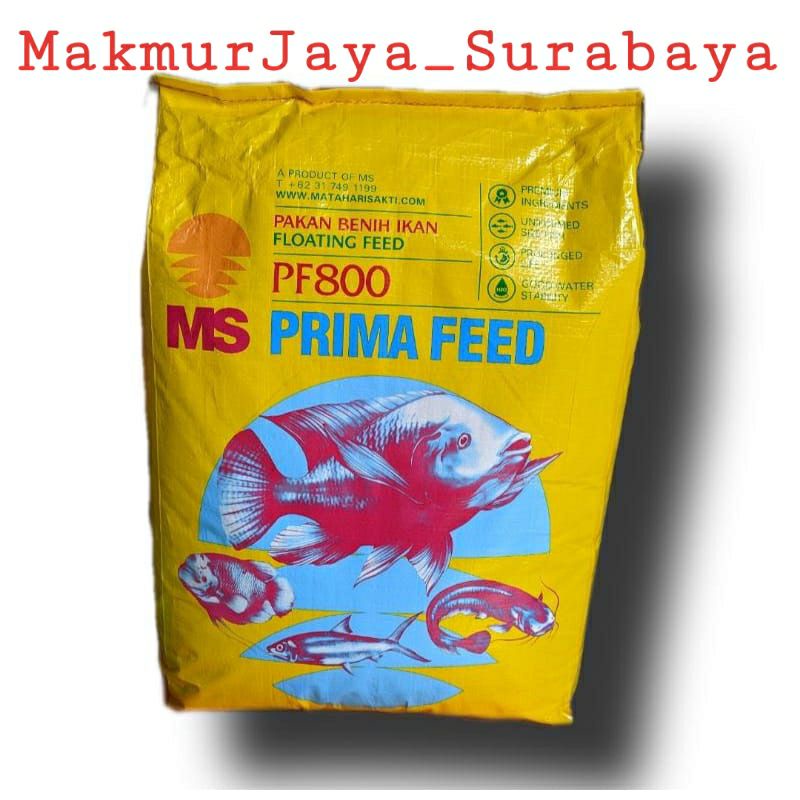 Pakan Benih Ikan PF 800 PRIMA FEED 800 ( 1Kg ).ikan lele,gurami,Nila,Mujaer,dll