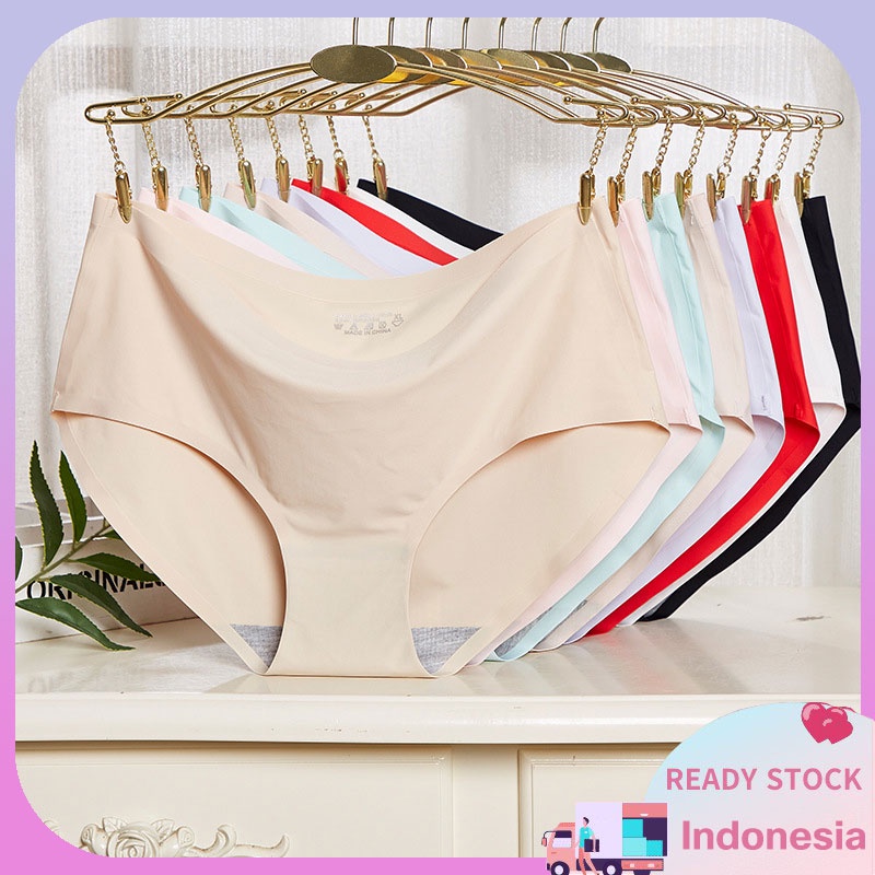 SEAMLESS ICE SILK WOMEN PANTIES CELANA DALAM WANITA PREMIUM 810