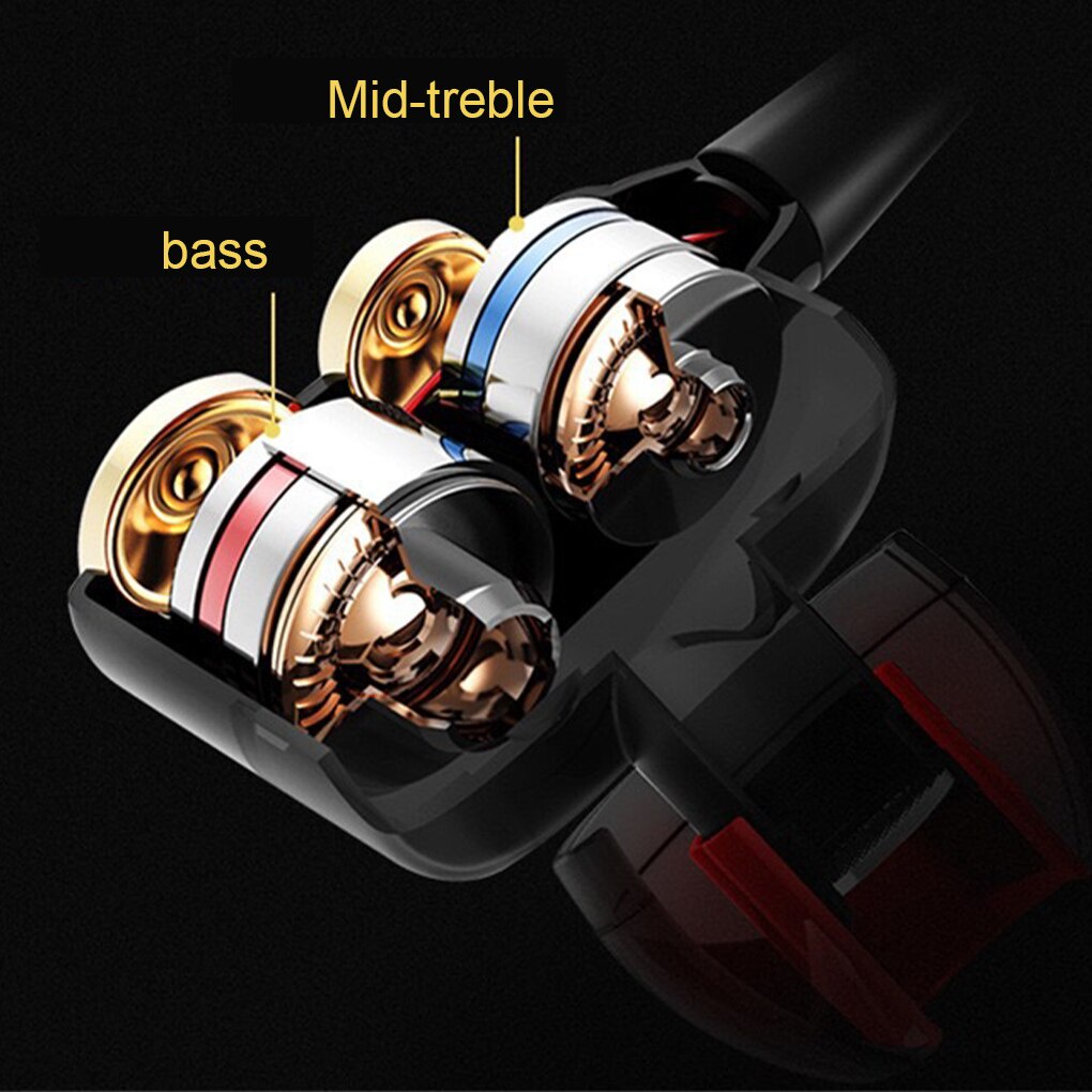 Qkz CK8 Headset Earphone Kabel Dual Driver Stereo Bass Dengan Jack 3.5mm