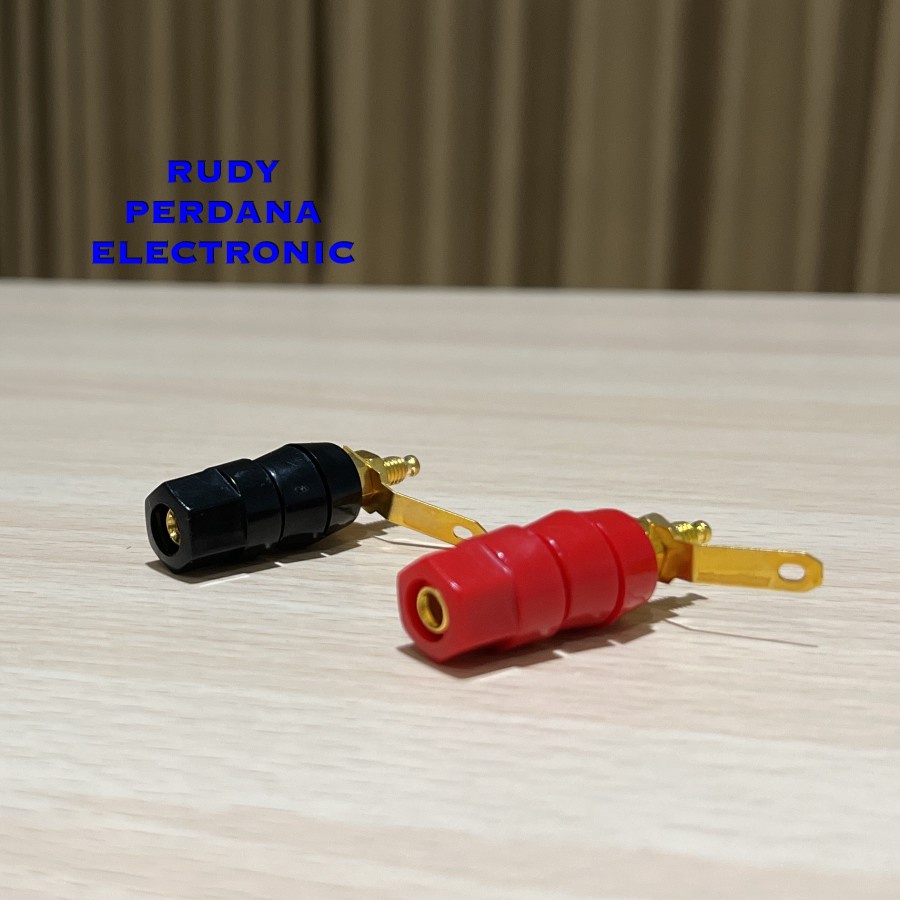 BINDING POST SOCKET SOKET BANANA GOLD PLATED