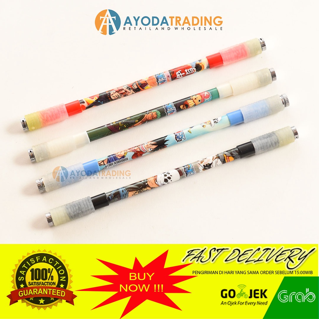 Spinning Pen Putar Pemula One Piece LED