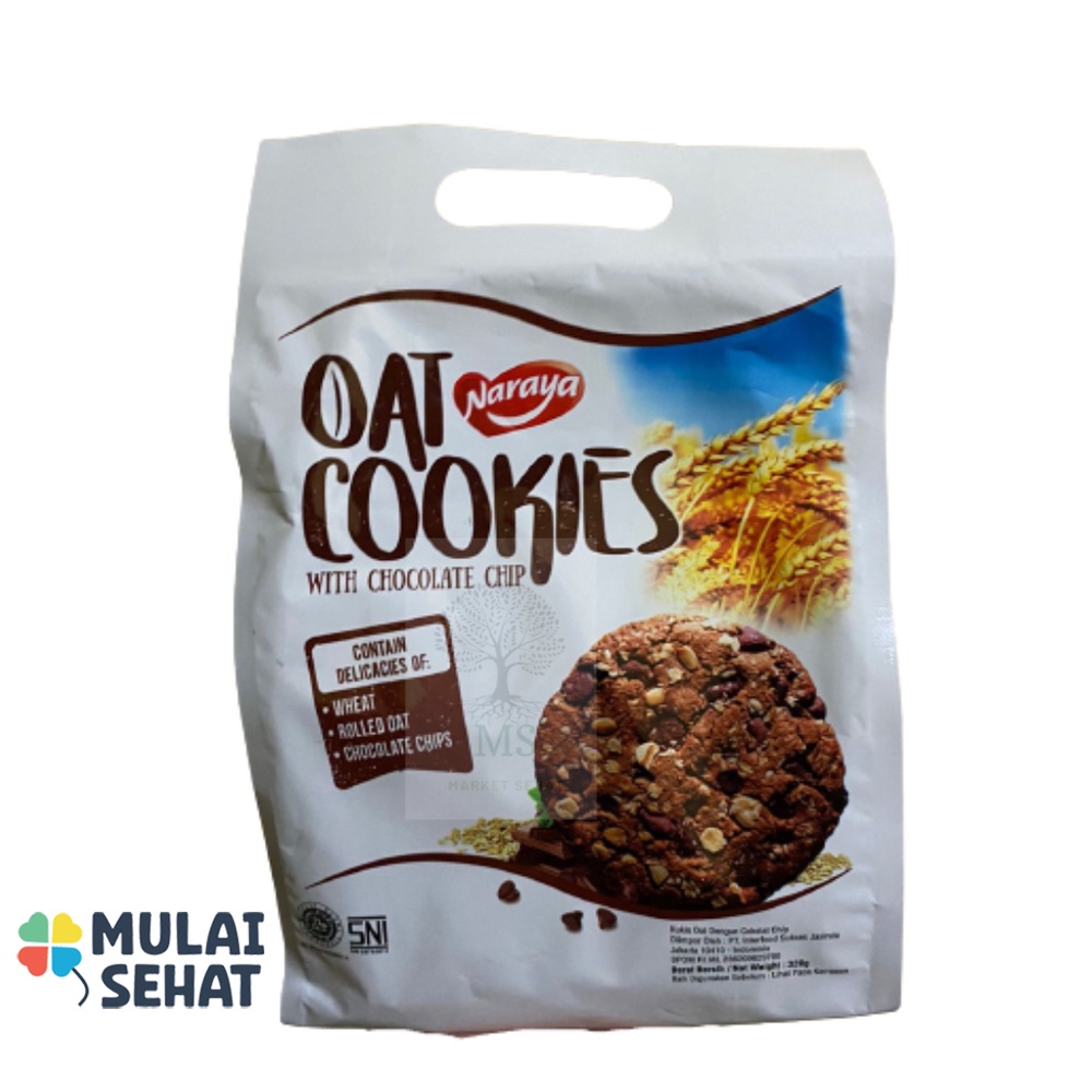 

Naraya Oat Cookies with Choco Chip | Biskuit Gandum - biskuit coklat - cookies - naraya