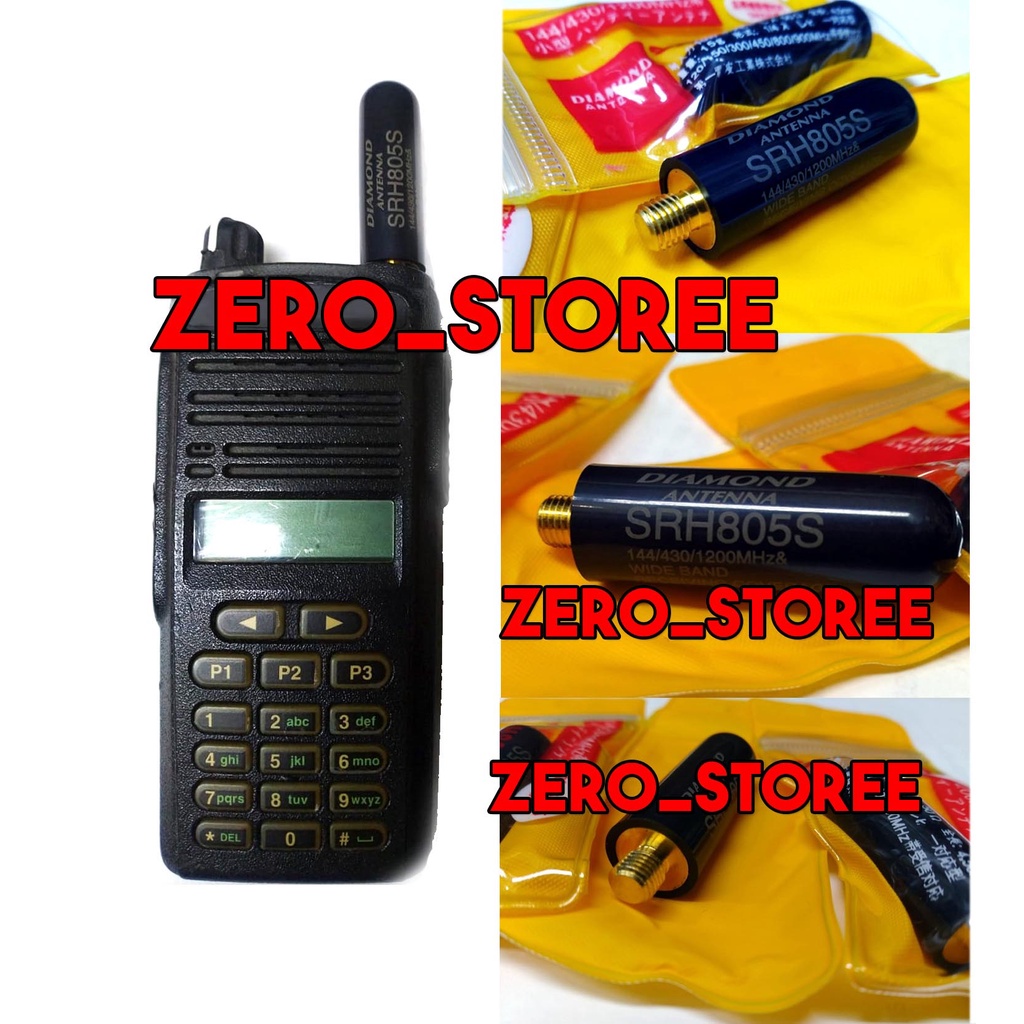 Antena HT Pendek HT MOTOROLA Diamond SRH805S VHF UHF SRH805 Jempol 805 HT antenna Kecil Motorola GP338 GP328 GP2000 CP1660 CP1300 Imut 805S Srh-805 Srh-805S