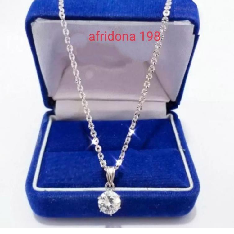 Anting  1 pasangan+  Cincin  1 pcs/Kalung Titanium Wanita import Korea Motif Terbaru/Anti karat Lion