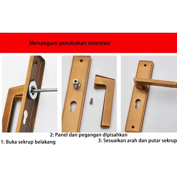 Gagang Pintu Gaya Eropa/ Pegangan pintu/Door Handle set