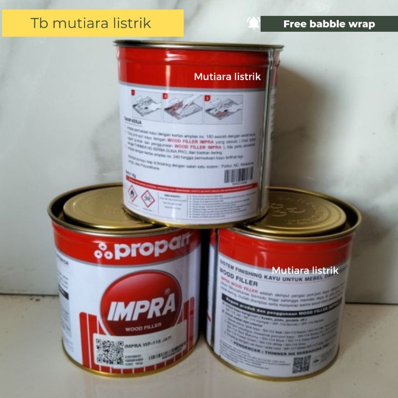 Impra kayu Jati Kamper 1kg Dempul Kayu Propan Impra Wood Filler