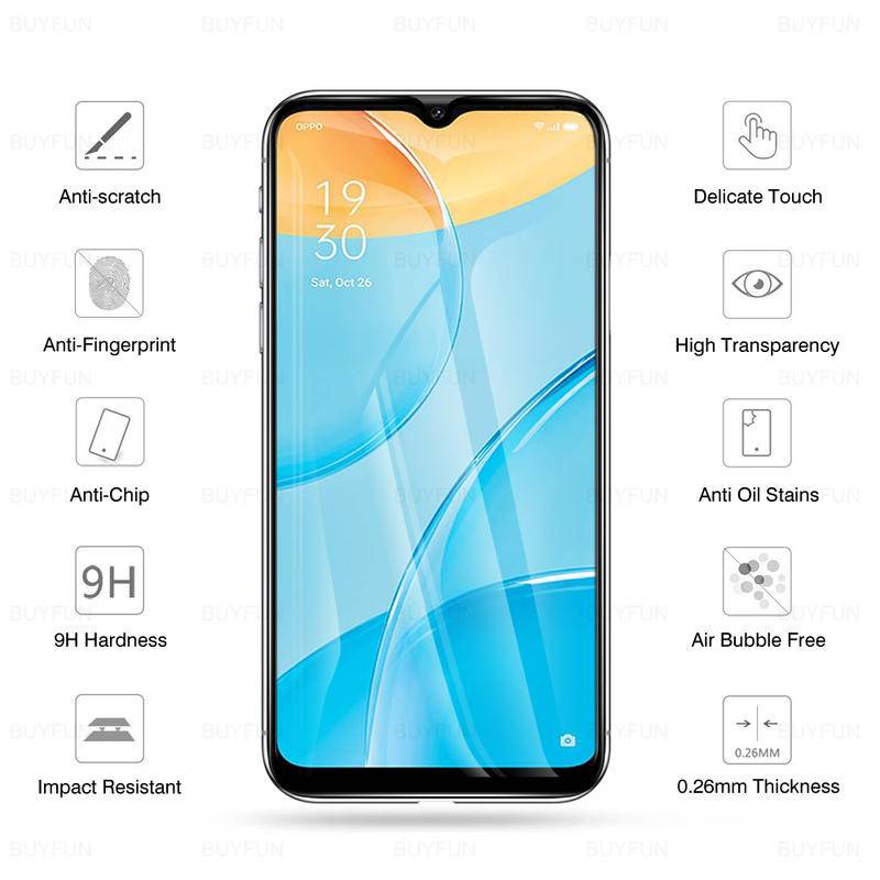 2pcs Pelindung Layar Tempered Glass 10D Full Cover Untuk OPPO A16