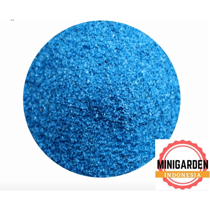 PASIR SILIKA BIRU KRISTAL ECERAN silica sand media dasar aquarium pasir air terjun aquascape