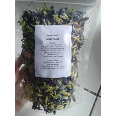 

FREE ONGKIR!TERMURAH!!! (Netto 50 gr) Bunga Telang Kering/ Teh Biru|KD6