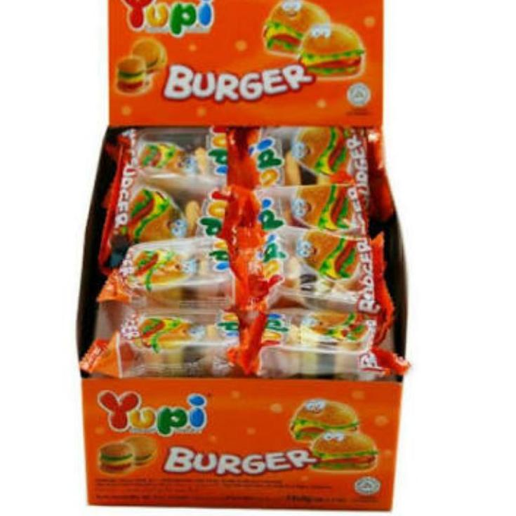 

Kilat Hemat--YUPI BURGER ISI 24 / PERMEN JELLY UNIK