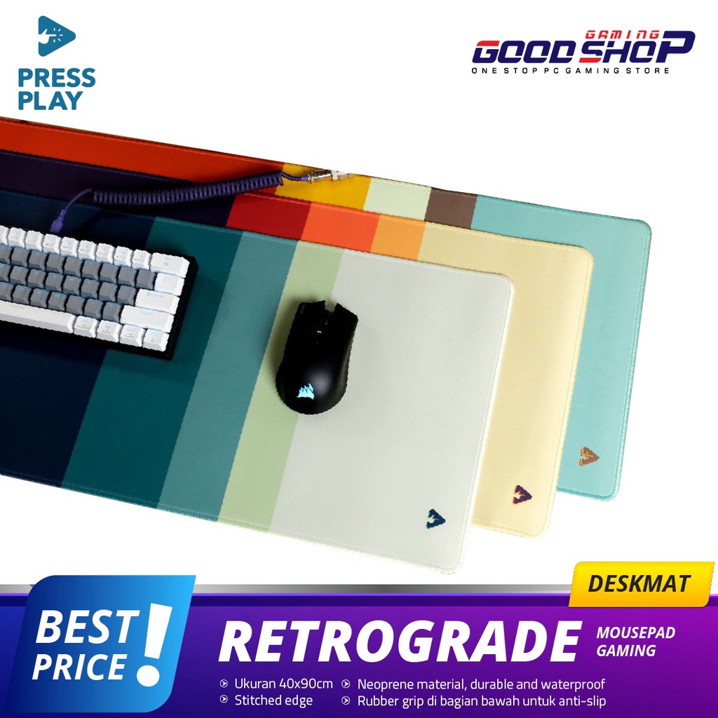 Press Play RETROGRADE Gaming Mousepad XL