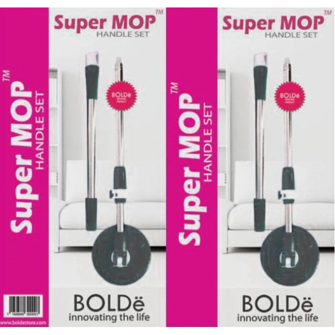 BOLDe Super Mop HANDLE SETS Tongkat Pel Gagang Handle Set Alat Pel Lantai Otomatis Handle Set Super Mop Kleaner Tornado Mop