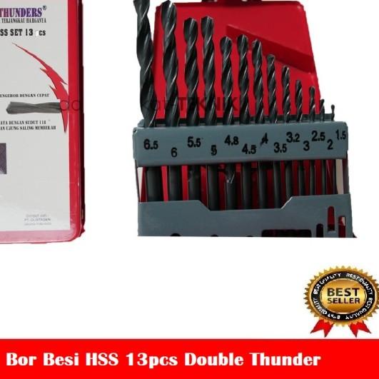 Mata Bor Set Besi Dan Kayu HSS 13 Pcs Drill Bits Fujiyama - Fujiyama