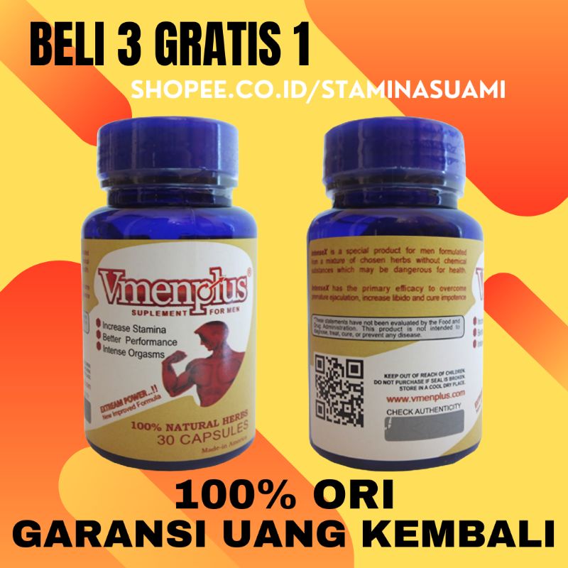 Suplemen Vmenplus 100% Original obat kuat stamina pria ampuh herbal