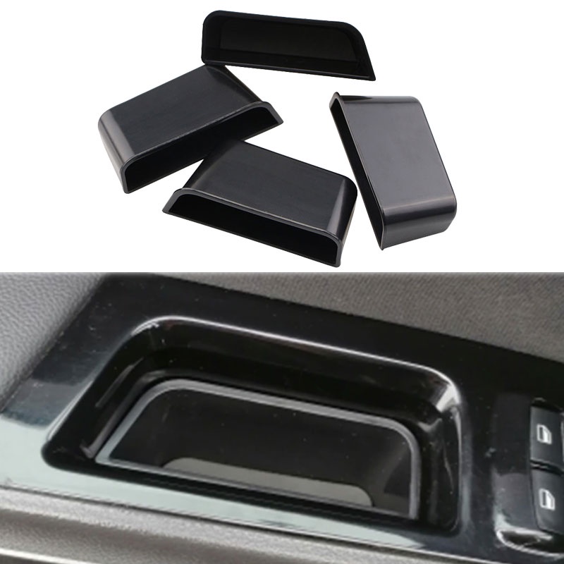 4pcs Kotak Penyimpanan Gagang Pintu Depan Mobil Untuk Ford Fusion Mondeo 2014 2015 2016