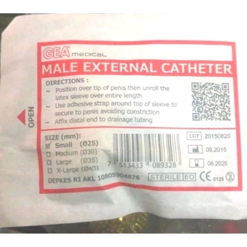 Condom catheter GEA Uk.S,M,L ( Per BOX )