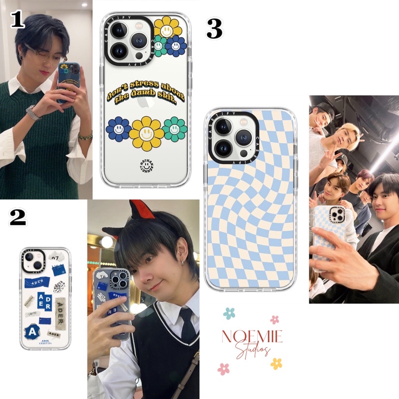 [𝐏𝐑𝐄-𝐎𝐑𝐃𝐄𝐑] Ader Error Haruto Checkered Blue Biru Idol KinnPorsche the Series Korean Iphone Case Sof