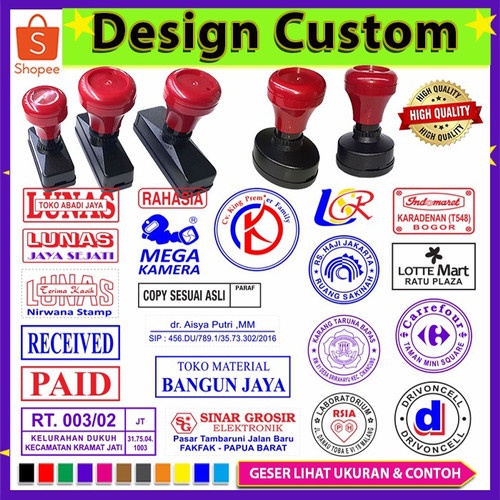 STEMPEL FLASH STEMPEL OTOMATIS STEMPEL LIGALISIR-MENGESAHKAN-MENGETAHUI UKURAN 43X67 MM