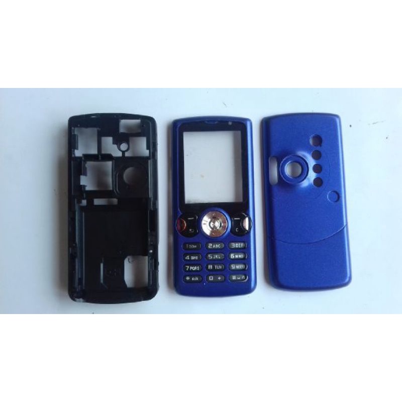 Casing sony ericsson w810 biru+tulang
