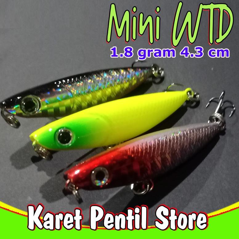 WAR.18Oc22c ▫ 1  buah mini WTD pencil 1.8 gram 4.3 cm