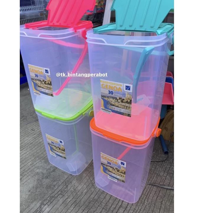 Harga Terbaik--Toples Gayung Genoa 30 Liter / Toples Es Buah Aquarium Es Kelapa