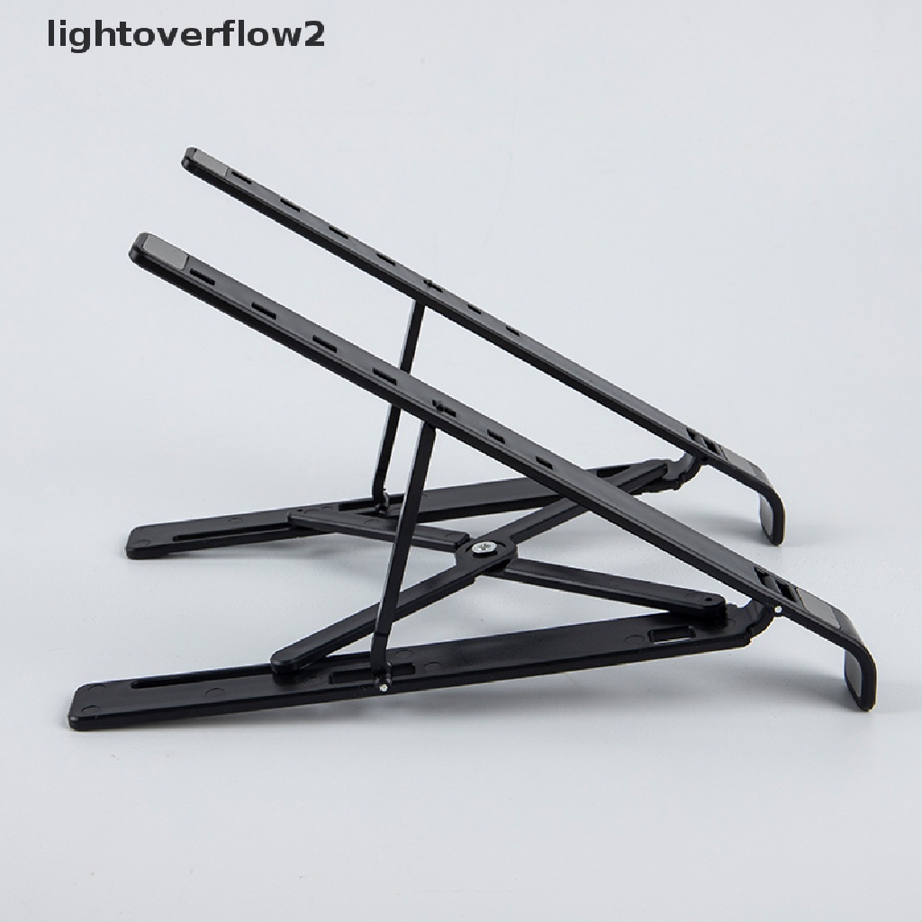 (lightoverflow2) Stand Holder Laptop / Notebook / Tablet Portable Adjustable Bisa Dilipat (ID)