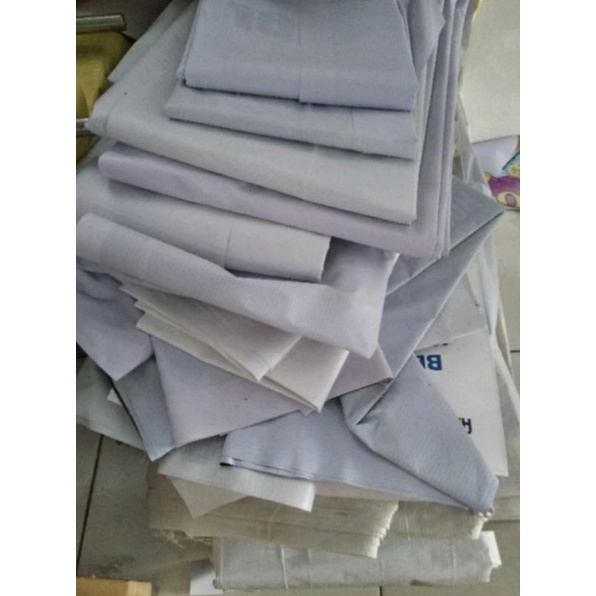 Banner spanduk flexy 6x7 meter POLOS Bekas sisa produksi gagal cetak