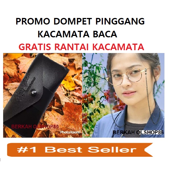 Dompet Pinggang tempat Kacamata bahan Kulit Sintetis gratis rantai /dompet kacamata gaya pria/Kotak 