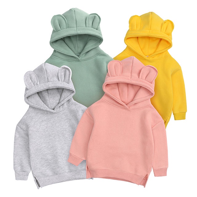 KALILA - VENDITA Sweater Hoodie Polos Anak Perempuan Laki Laki Umur 1 - 6 Tahun | Hodie Anak Cewek Cowok