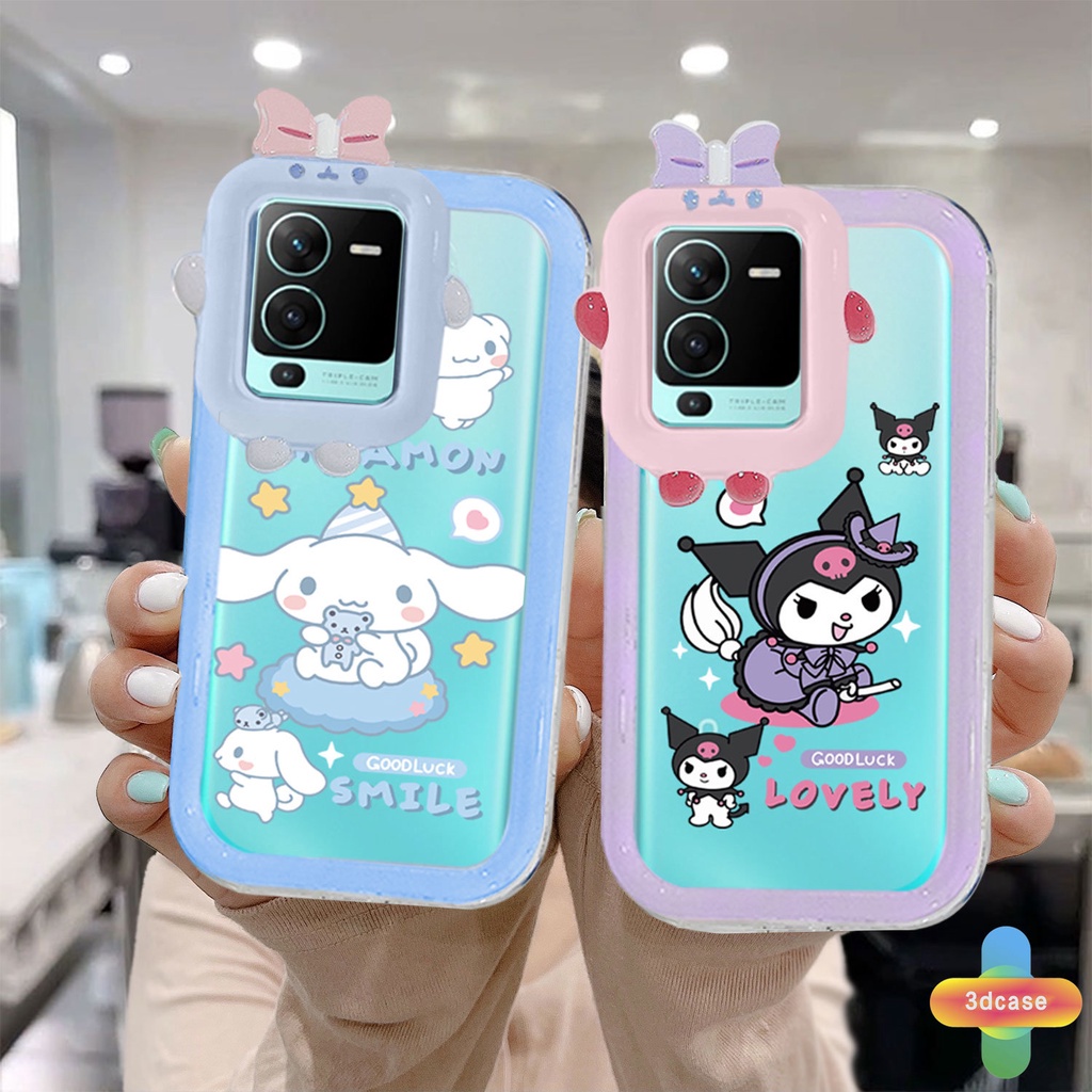 Case Desain Kartun Monster 3D Untuk VIVO Y12S Y12 Y20 Y15S Y35 Y22 Y22S Y91C Y21 2021 V23E Y16 V21 Y21A Y21T Y30 Y35 Y21S Y20S Y12i Y33T Y01 Y91 Y22 Y22S Y30i Y93 Y95 Y15 Y17 T1 Y55 Y75 Y50 Y53S Y51 2020 Y51A Y10 Y33S Y1S Y11 Y31 Y20i Y91i