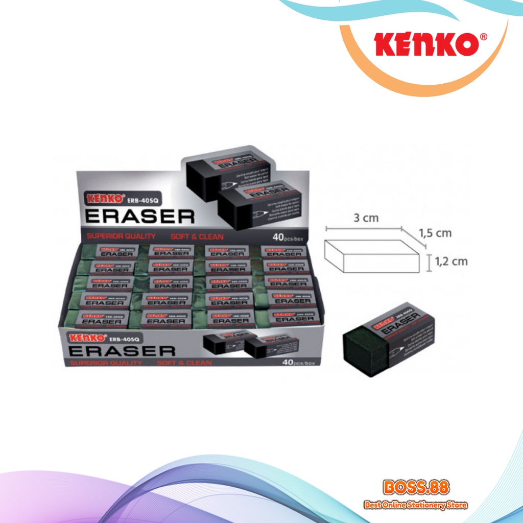 

ERASER / PENGHAPUS KENKO ER-40 SQ HITAM