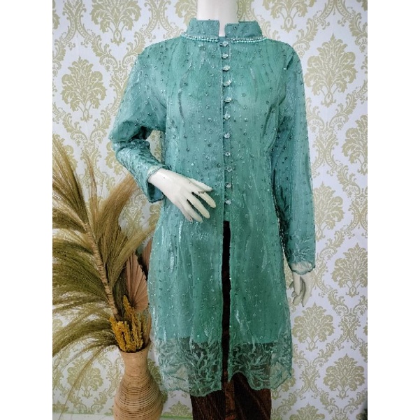 KEBAYA TUNIK IBU BESAN SIZE XL (LD 110), XXL (LD 115), XXL ( LD 120)