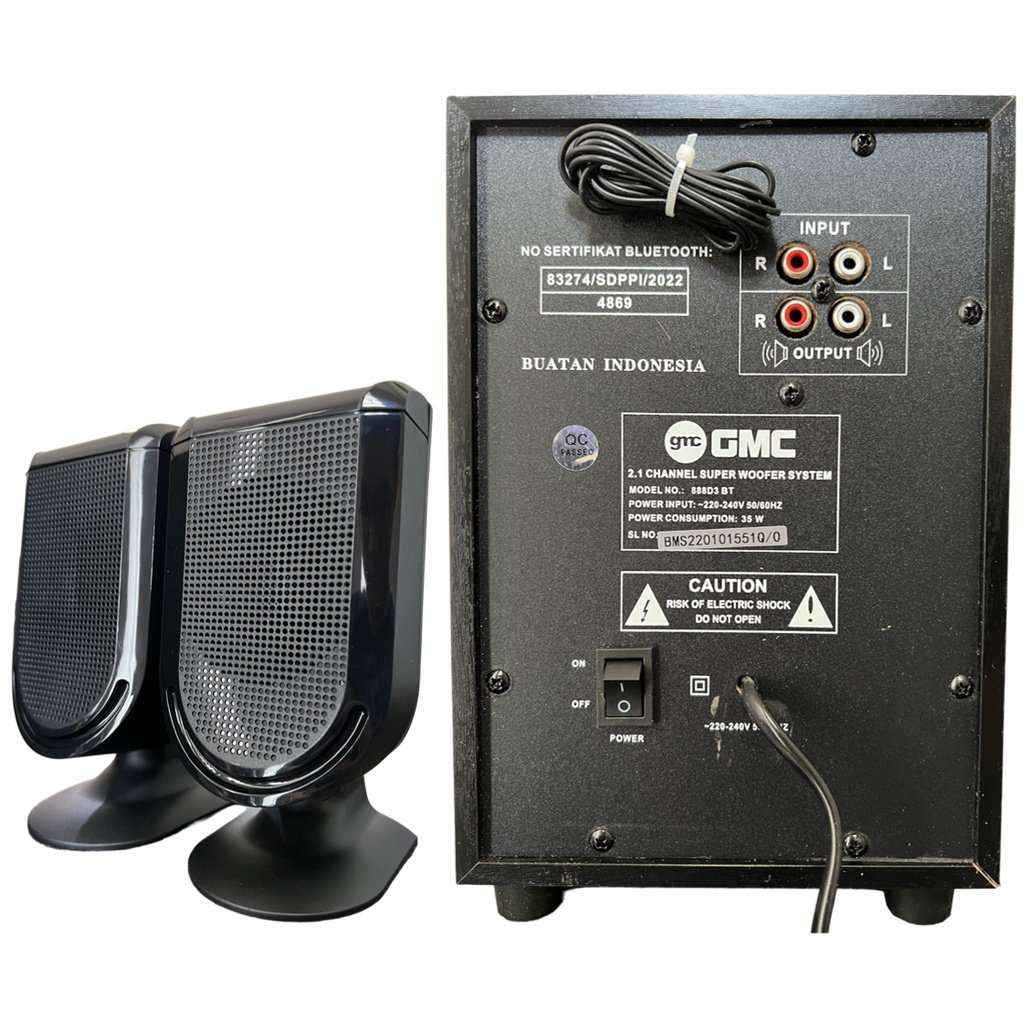 Speaker GMC 888D3 BT Bluetooth Speaker Aktif