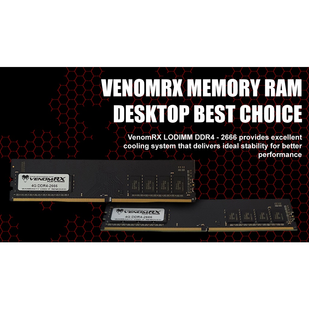 Venomrx Ram Memory 16GB 1x16 LONGDIMM DDR4 2666