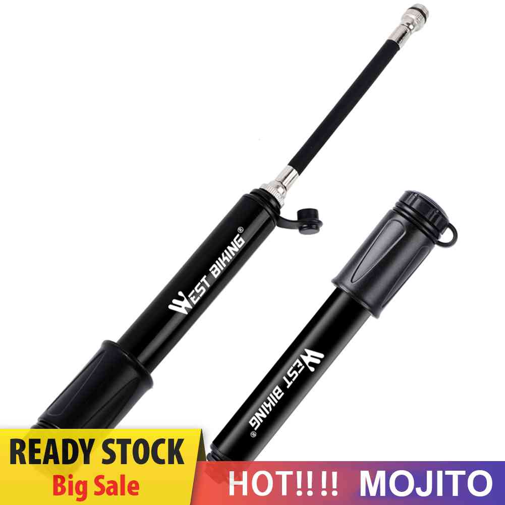 West BIKING Pompa Ban Sepeda Mini Portable 100PSI Dengan Selang