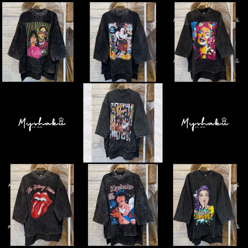 ✅COD‼️KAOS OVERSIZE WASHING MYSHAKU