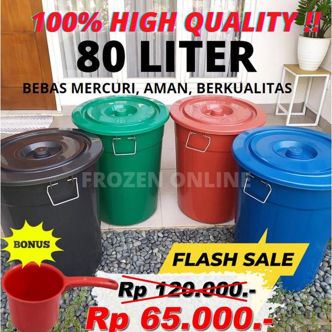 Ember Plastik Air 80 Liter / Gentong bak mandi / tong air Plastik Cuci