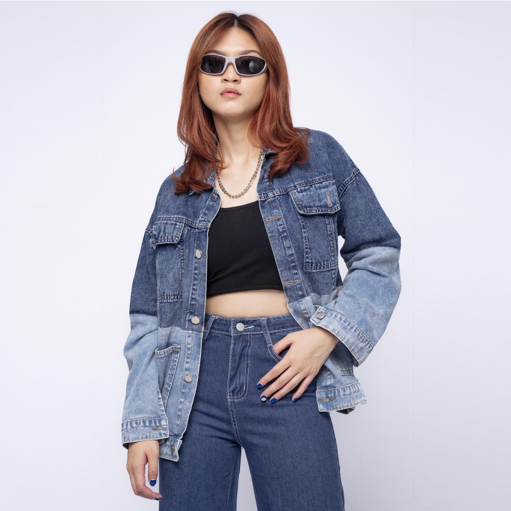 VIERLIN - Jaket jeans oversize 387