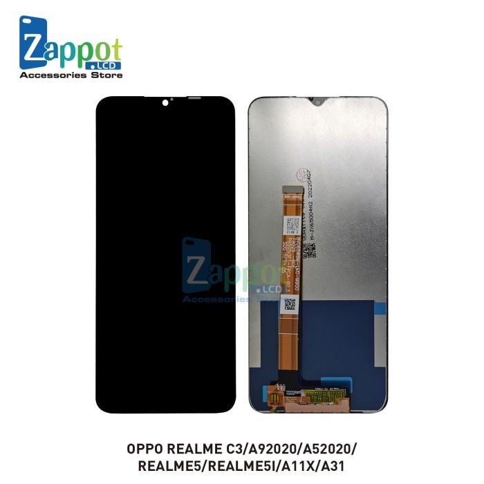 ORI LCD+TOUCHSCREEN OPPO REALME C3 ORIGINAL HITAM - LCD REALME 5i /5