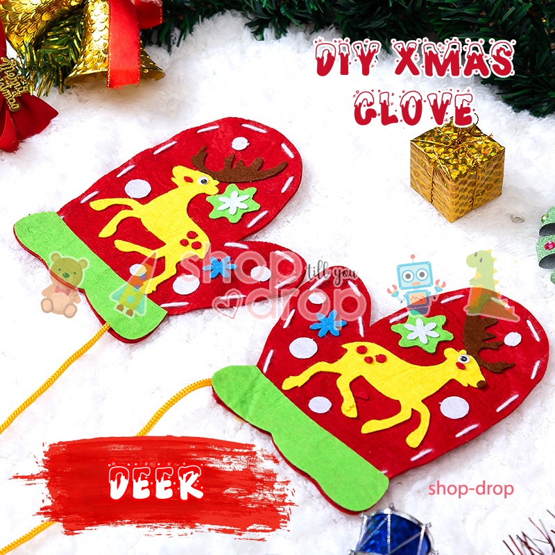 DIY Sarung Tangan Natal Anak - Aksesoris Natal - DIY Christmas Glove
