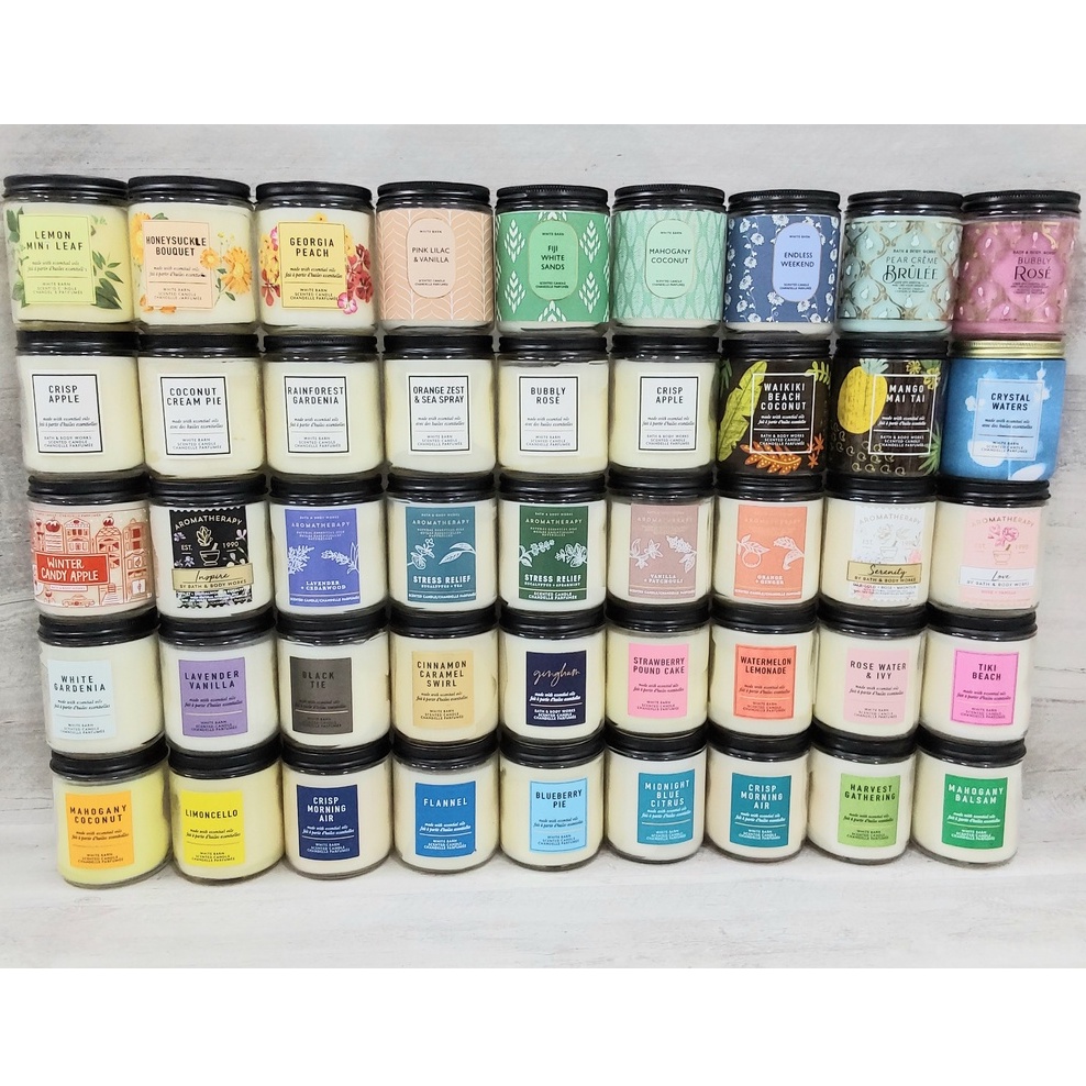BBW Candle 1 wick/BBW Single Wick Candles/BATH AND BODY WORKS 1 WICK CANDLE