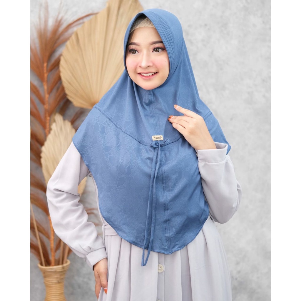 Jilbab instan Ahza Leaf | Hijab Instant Embos Premium