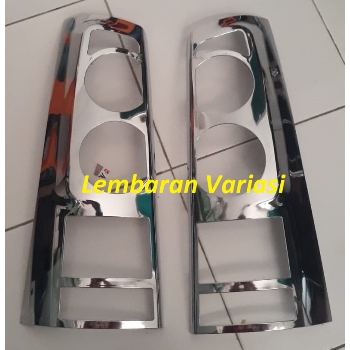 [BAYAR DIRUMAH] Garnish Lampu Belakang Avanza Xenia Old Lama 2004 2006 Chrome / Perlengkapan Variasi